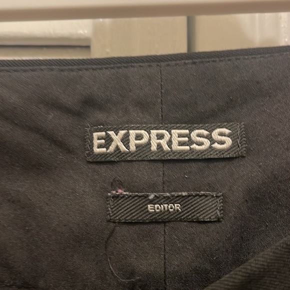 express low waisted straight leg trousers - Picture 3 of 4